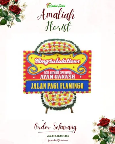 Bunga Papan Congratulation di Bojonghaleuang
